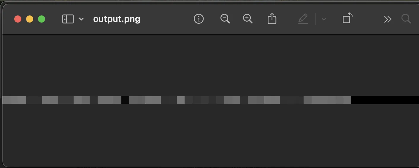 The 'image' that held the secret: A visual representation of the raw pixel data containing the flag.
